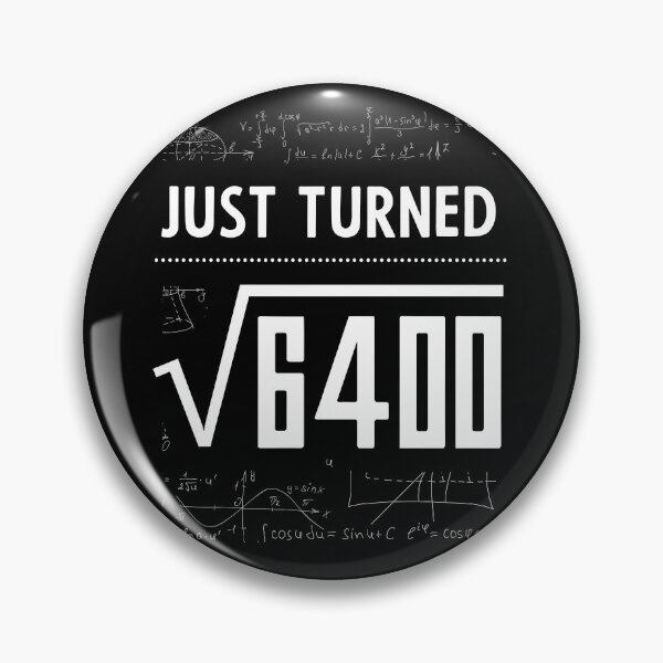 Item preview, Just Turned Square Root of 6400 Birthday for 30 Year Old designed and sold by DiogoCalheiros.