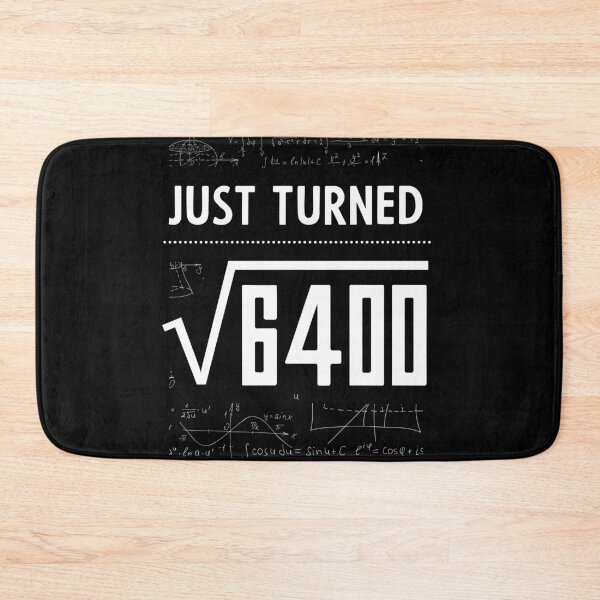 Item preview, Just Turned Square Root of 6400 Birthday for 30 Year Old designed and sold by DiogoCalheiros.