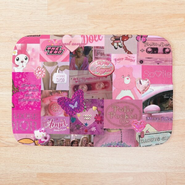 Y2K Collage Bath Mat