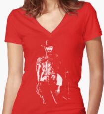 CLINT EASTWOOD Women's Fitted V-Neck T-Shirt