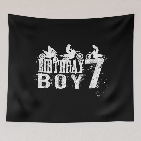 Item preview, Dirt Bike Birthday Boy 7 Years Old 7th B-day Boys Party design designed and sold by Grabitees.
