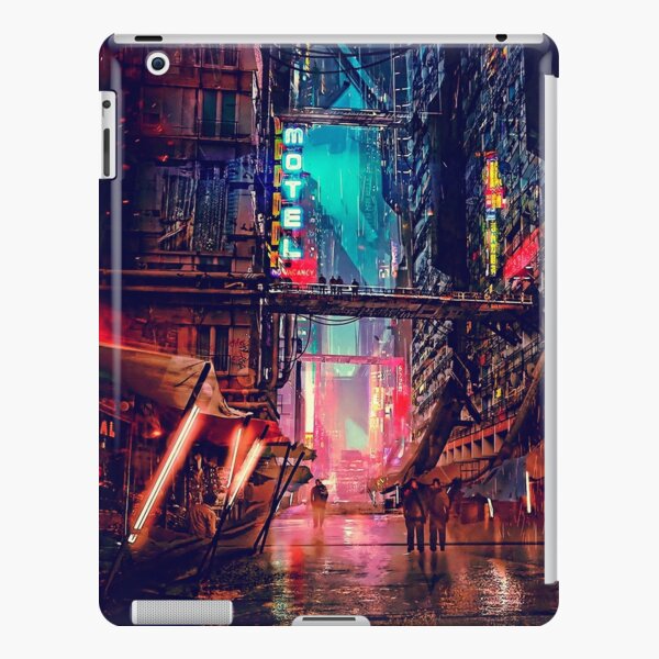 Anime Cyberpunk Downtown iPad Snap Case