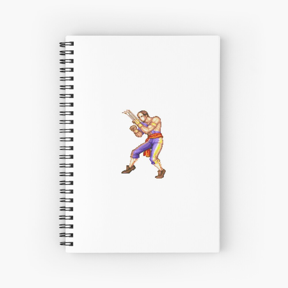 Vega - Street Fighter Spiral Notebook by E1even1nk