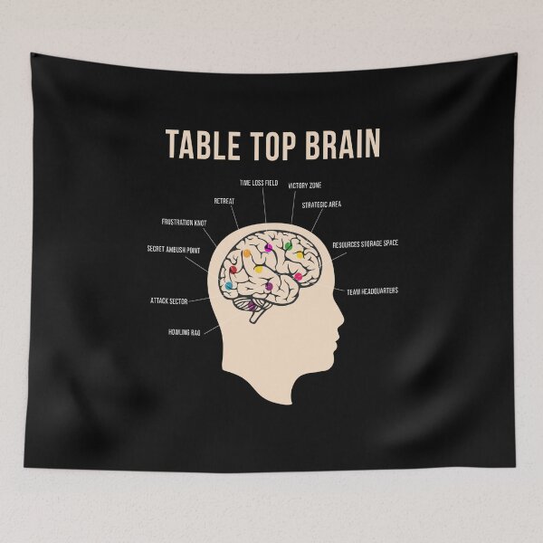Item preview, Table Top Brain Board Game Nerd designed and sold by MooonTees.