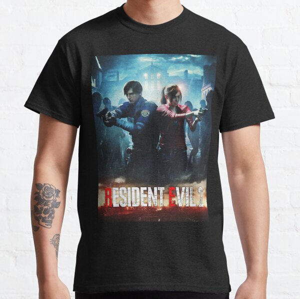 RESIDENT EVIL 2 REMAKE - LEON & CLAIRE T-shirt classique