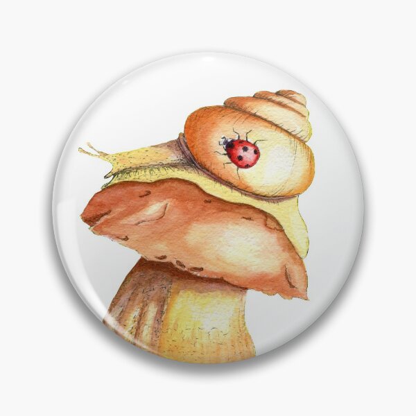 Item preview, Watercolor mushroom, smail and ladybug designed and sold by NataBold.