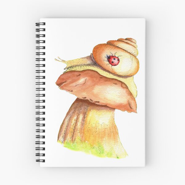 Item preview, Watercolor mushroom, smail and ladybug designed and sold by NataBold.