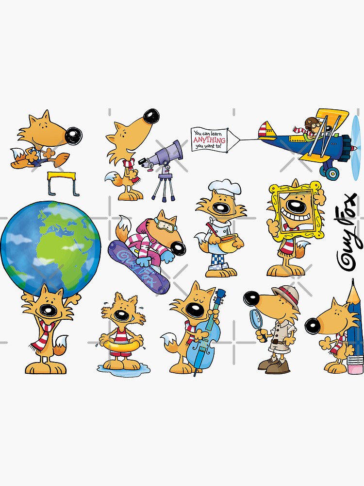 Thumbnail 3 of 3, Sticker, Guy Fox - MiniStickers! designed and sold by GuyFox.