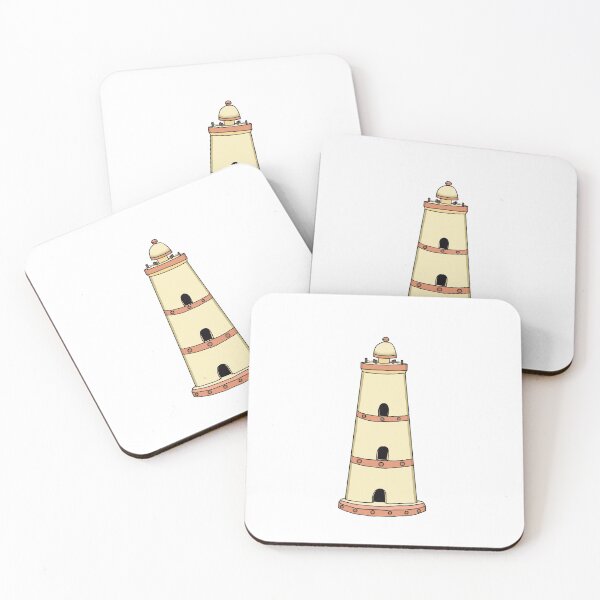 Item preview, Lighthouse tan and coral designed and sold by eccentrics.