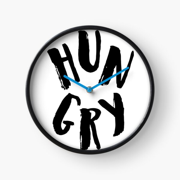 Black Hungry Clock Clock