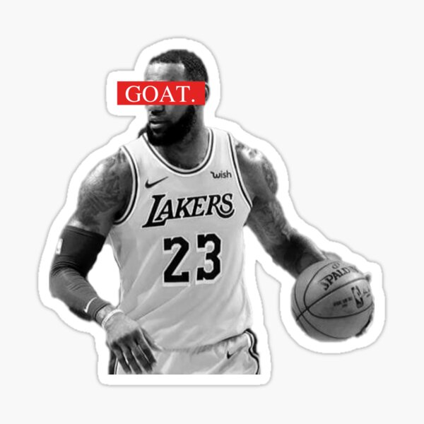 LeBron James GOAT Basketball Sports NBA Legend Design Sticker