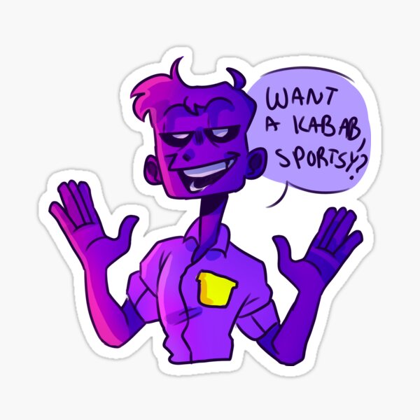 Bunny Maid William Afton Sticker for Sale by alanawdoesart