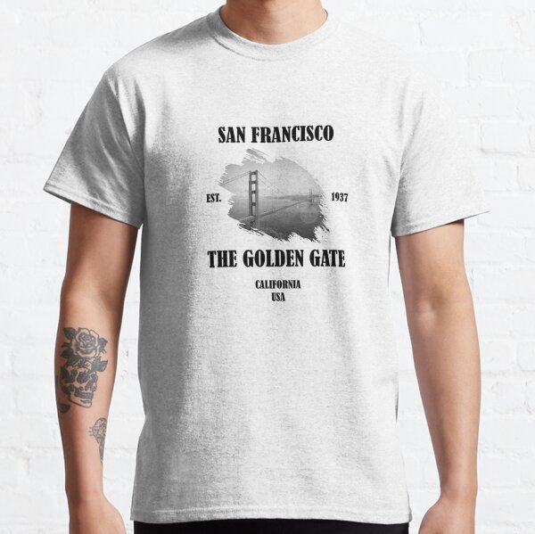 Grateful Dead Golden Gate San Francisco Skeleton T-shirt