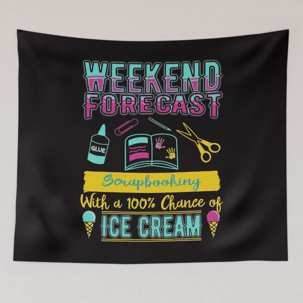 Item preview, Weekend Forecast Scrapbooking and Ice Cream Shirt designed and sold by Dan66.
