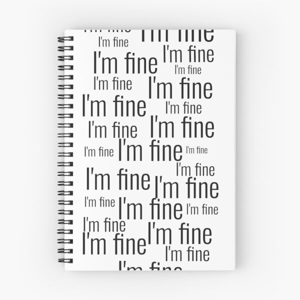 Item preview, I'm fine designed and sold by thenerdyburrow.