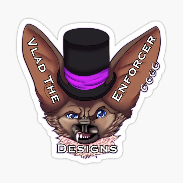 Vlad The Enforcer Designs - New Logo Sticker