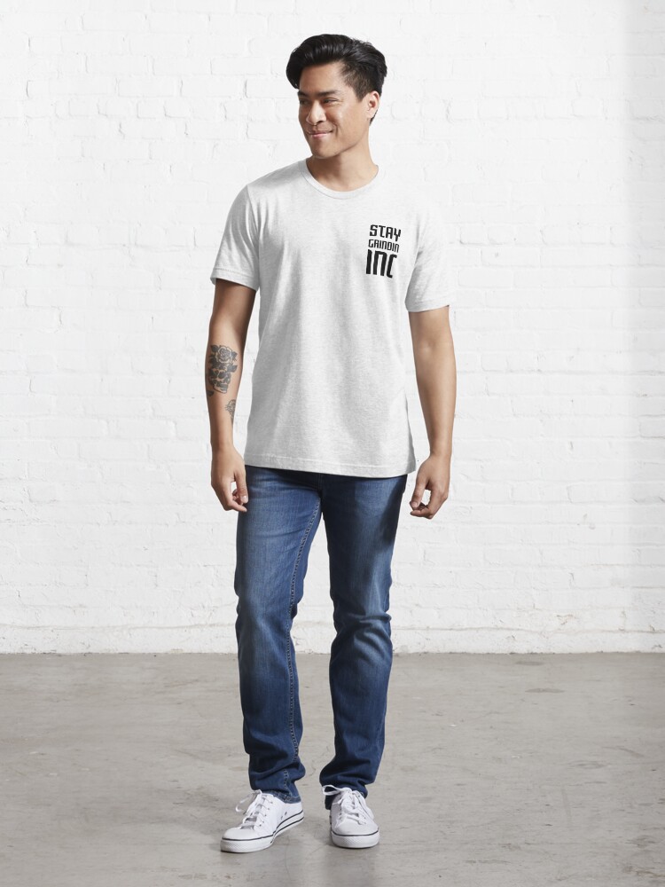 Alternate view of Stay Grindin Inc. - Secondary Logo Essential T-Shirt