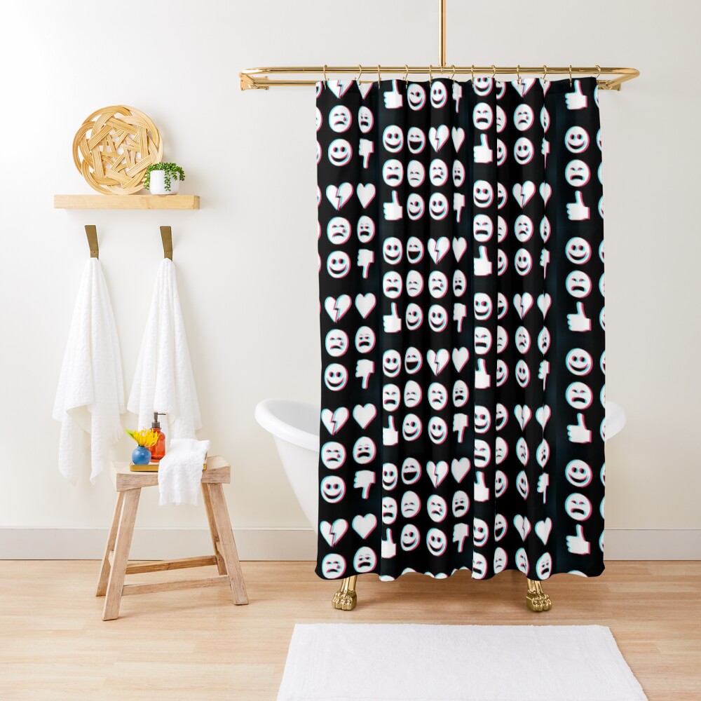 "Tik Tok" Shower Curtain for Sale by AlexAUDD Redbubble