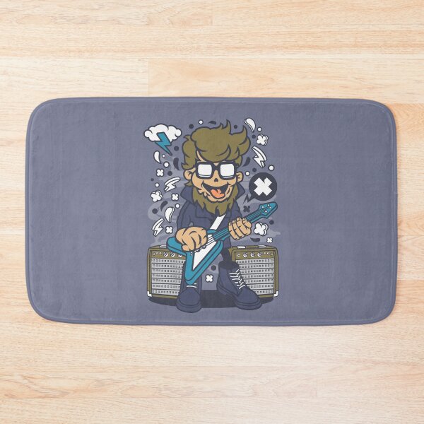 Item preview, Hipster Rock Star Cartoon Character - Hipster cool art illustration designed and sold by Nickelparis.