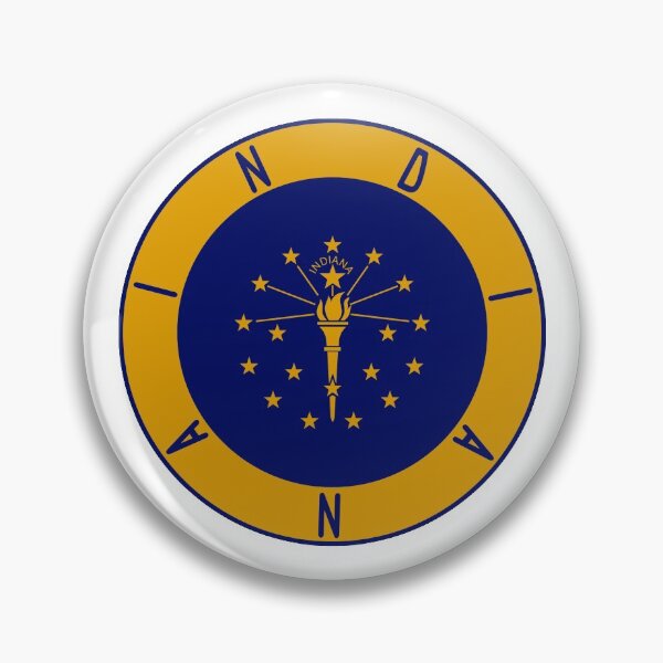 Item preview, Indiana Flag Decal designed and sold by Decal Mania.