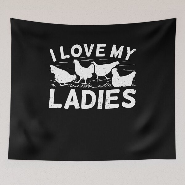 Item preview, I Love My Ladies Chicken Lover Farmer Farming Farm designed and sold by Marcid95.