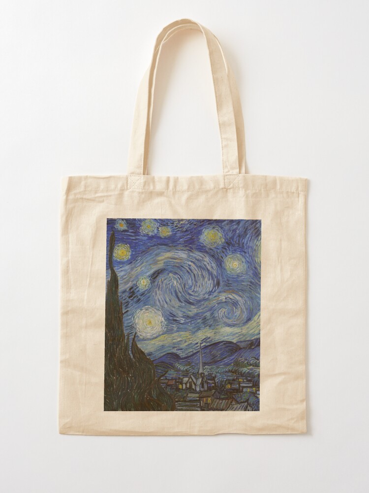starry night tote bag