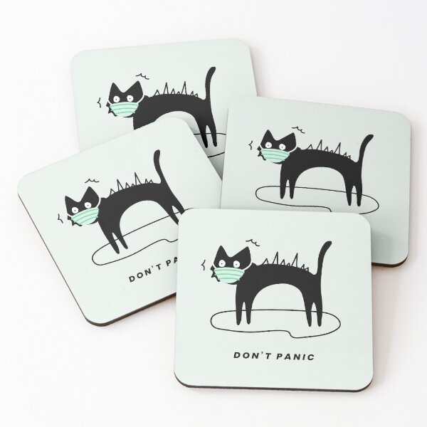 Item preview, Do not Panic scary cat designed and sold by ZawadiNest ,.