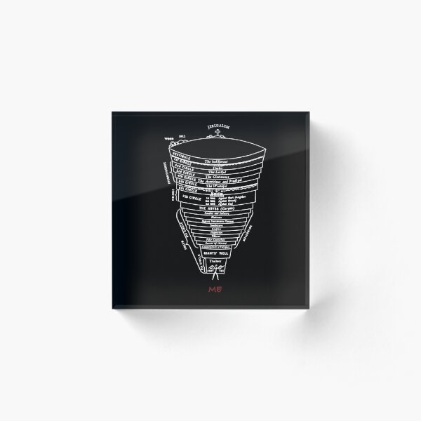 Dante's Inferno Structure - High Quality Acrylic Block