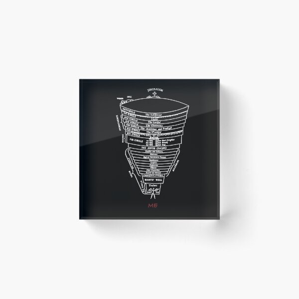 Dante's Inferno Structure - High Quality Acrylic Block