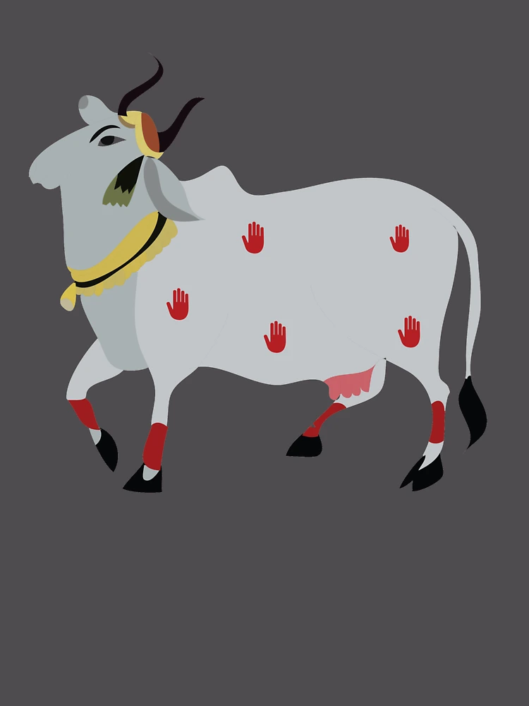 Imagen 6 de 6, Sudadera oversize prémium con la obra Vaca, diseñada y vendida por Rococodesigns.
