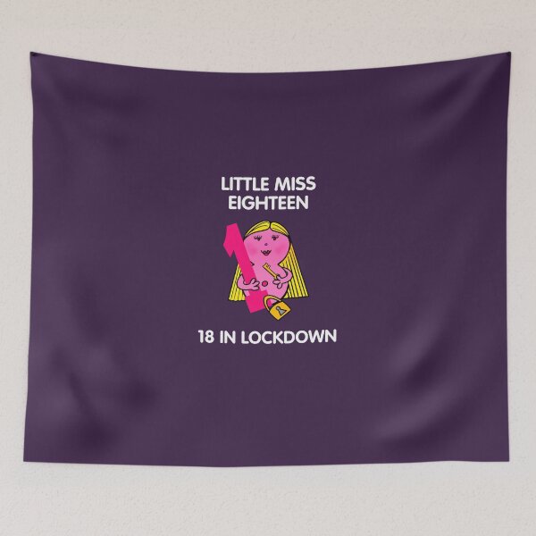Item preview, LITTLE MISS EIGHTEEN - TEXT IN WHITE designed and sold by janeynic.