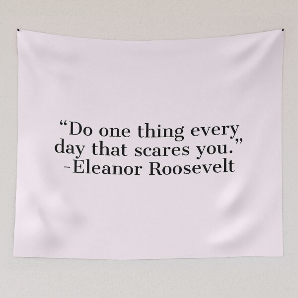 Item preview, Eleanor Roosevelt on overcoming fear designed and sold by Yviemakes.