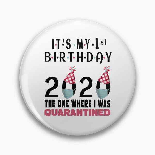 Aperçu de l'œuvre C'est mon 1er anniversaire, celui où je fais des cadeaux de distanciation sociale en quarantaine créée et vendue par AnimaLovers.