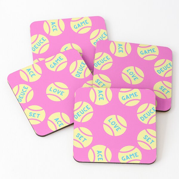 Item preview, Pastel yellow tennis balls pattern (pink) designed and sold by EvieWoj.