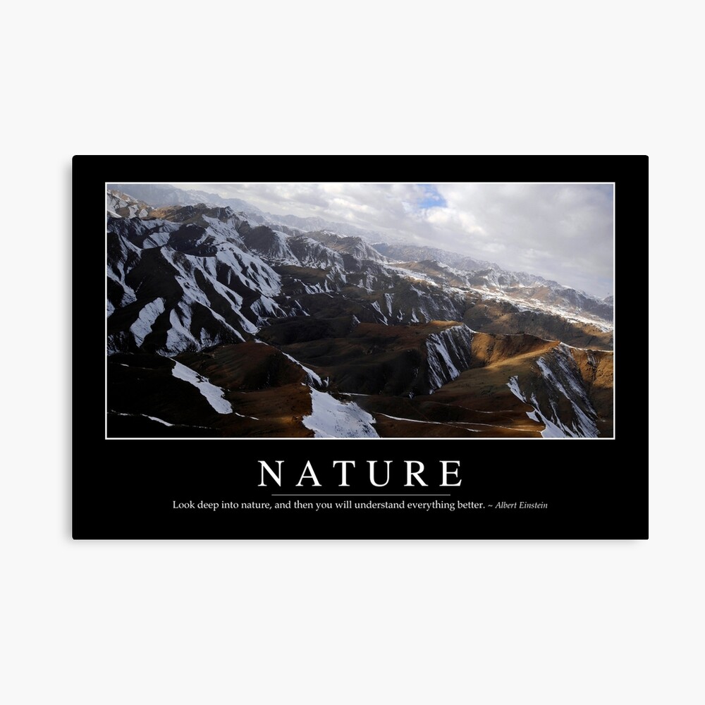 Poster Nature Citation Inspirante Et Affiche De Motivation Par Stocktrekimages Redbubble