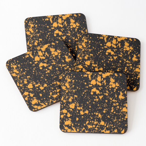 Item preview, Yellow Gold Neon Paint Splatters designed and sold by digitalvintage.