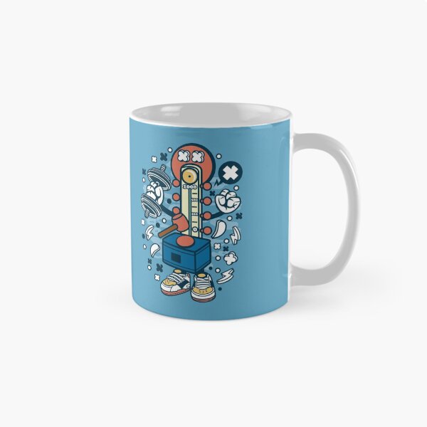 Item preview, Hitting Hammer Cartoon Character - Fun Strongman art illustration designed and sold by Nickelparis.