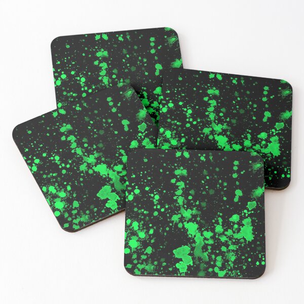 Item preview, Green Neon Paint Splatters designed and sold by digitalvintage.