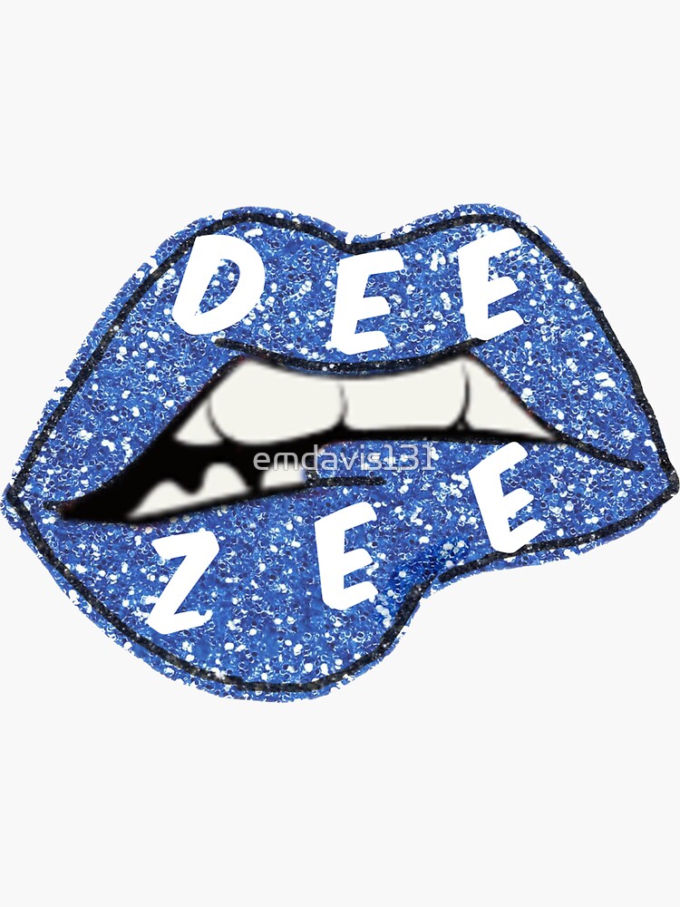 "DEEZEE " Sticker for Sale by emdavis131 | Redbubble