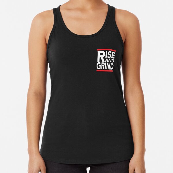 Rise and Grind - RUN DMC - Red Racerback Tank Top