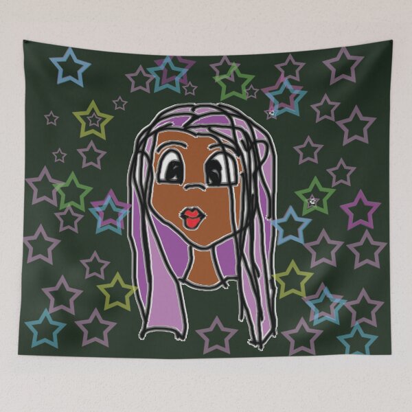 Item preview, Cuttie GIrl in the stars designed and sold by kestrada2906.