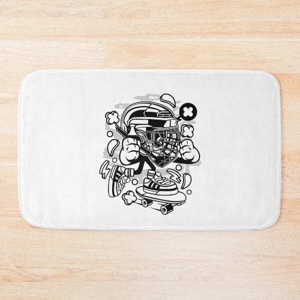 Item preview, Hockey Skater Cartoon Character - Fun sports art illustration designed and sold by Nickelparis.