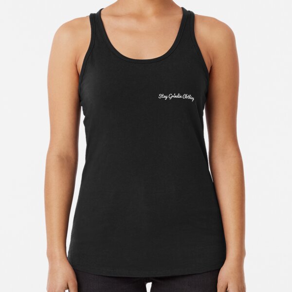 Stay Grindin Clothing - Cursive Logo Racerback Tank Top