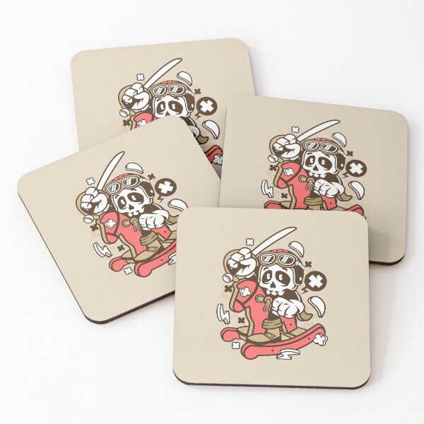 Item preview, Horse Rocking Skull Cartoon Character - Fun crazy art illustration designed and sold by Nickelparis.