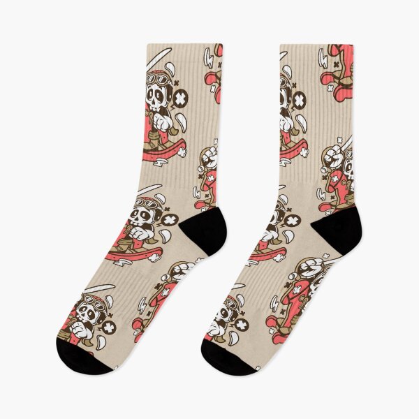 Item preview, Horse Rocking Skull Cartoon Character - Fun crazy art illustration designed and sold by Nickelparis.