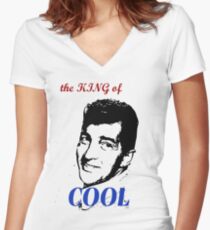 dean martin t-shirt Women's Fitted V-Neck T-Shirt