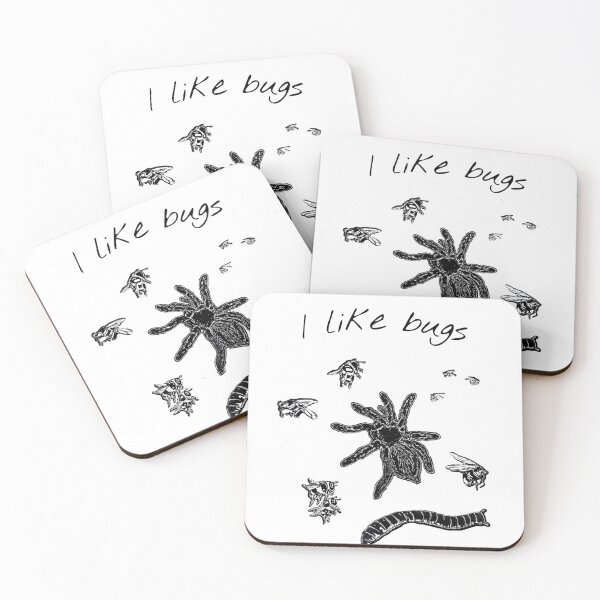 Item preview, I like bugs (black letter)  designed and sold by Brooke Grider.