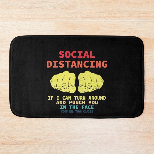 Item preview, Distressed Social Distancing If I Can Turn Around and Punch You in The Face Funny Distancing Vintage designed and sold by thehafdesigner.