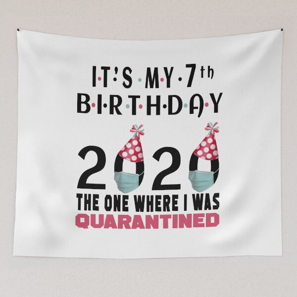 Artikelvorschau, Es ist mein 7. Geburtstag 2020 Der, wo ich soziale Distanzierungsgeschenke unter Quarantäne stelle entworfen und verkauft von AnimaLovers.