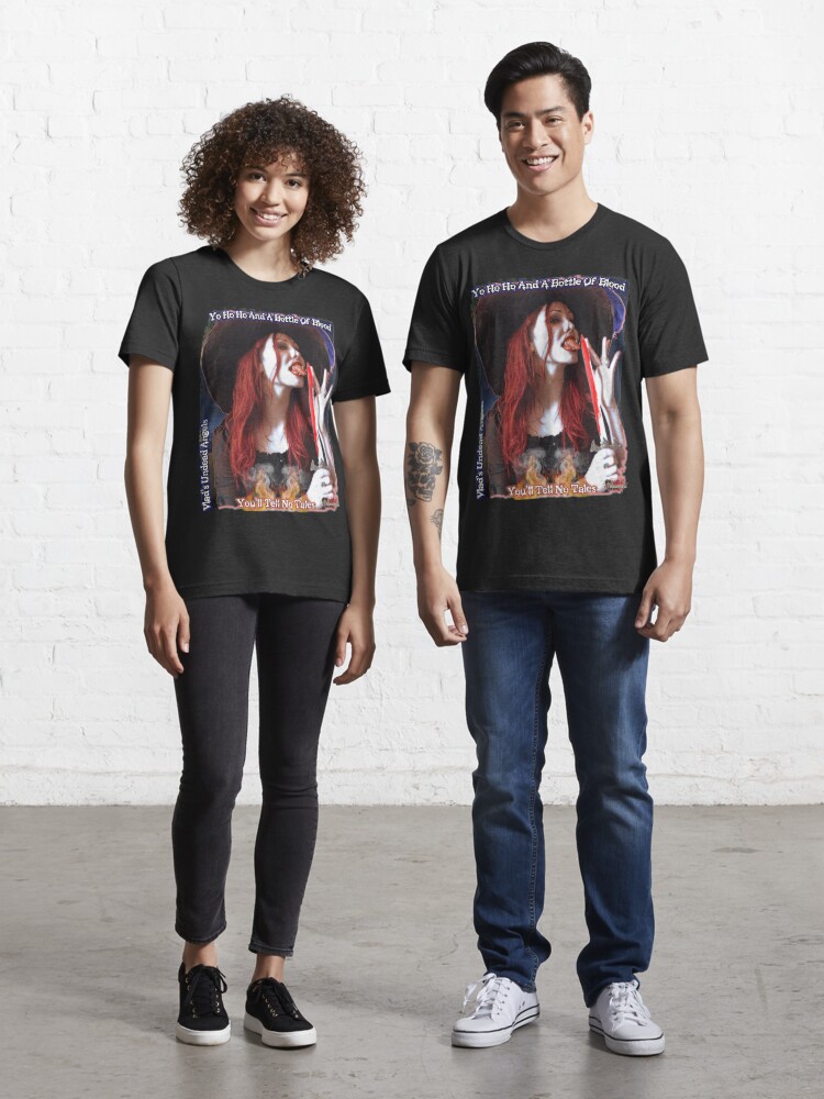 Thumbnail 1 of 7, Essential T-Shirt, Live Undead Angels: Vampire Pirate designed and sold by EnforcerDesigns.